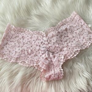 Victoria’s Secret Lacey Boyshort Panty in Light Pink